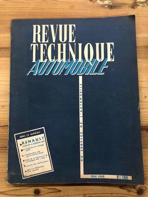 Revue Technique Automobile 169, Renault Floride en Gordini