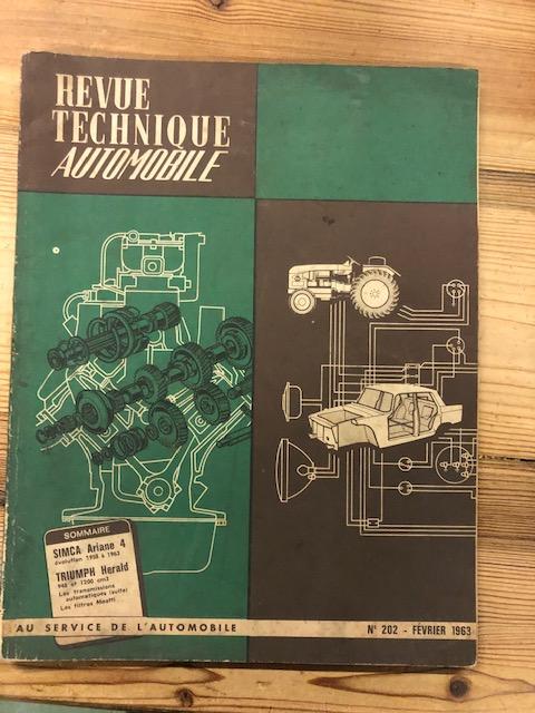 Revue Technique Automobile. 202, Simca Ariane 4, Triumph Herald