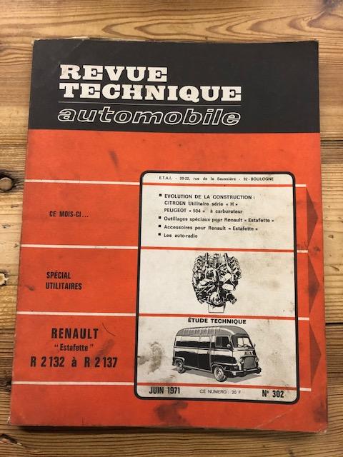 Revue Technique Automobile. 302, Renault R 2132 à R 2137