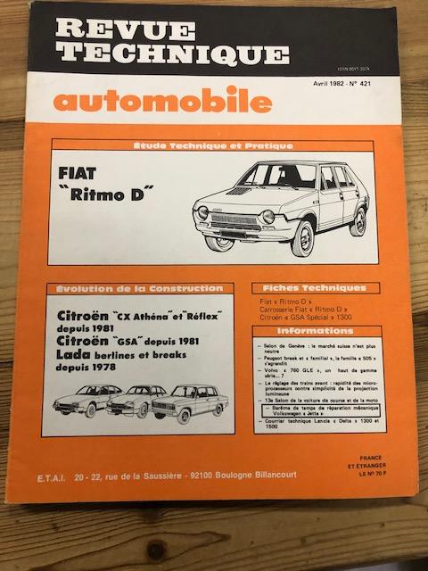 RTA 421, Fiat Ritmo D, Citroën CX, GSA, Lada