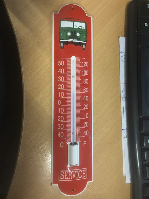 Emaille thermometer Land Rover REPRO