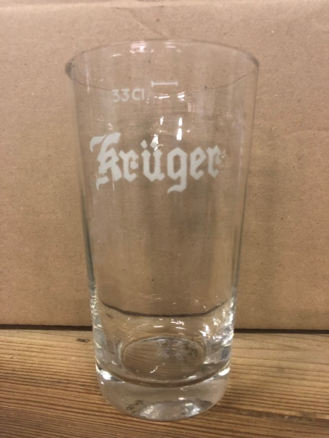 Ancien verre a bierre Krüger