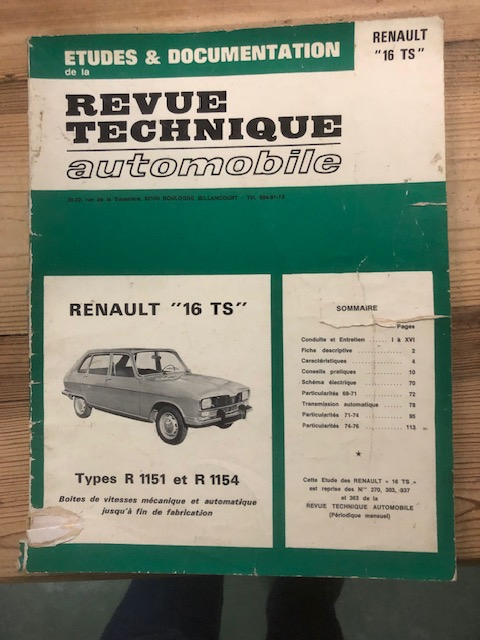 RTA Renault 16 TS