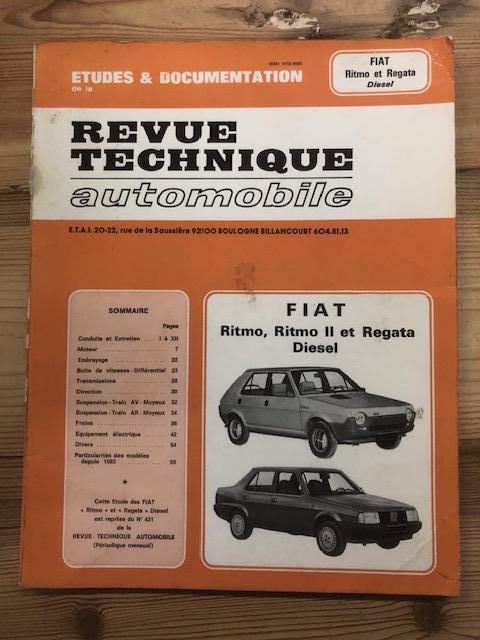 RTA Fiat Ritmo et Regata Diesel