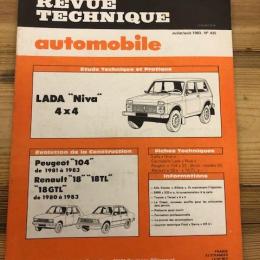 Revue Technique Automobile 435 Lada Niva Renault 18
