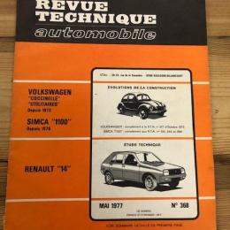 RTA 368, Volkswagen Kever, Simca 1100, Renault 14