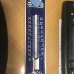 Emaille thermometer Citroën DS REPRO